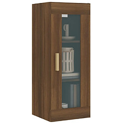 Maison Chic Armoire murale suspendue,Meuble de Rangement pour salon,cuisine Chêne marron 34,5x34x90 cm -MN28063 pas cher