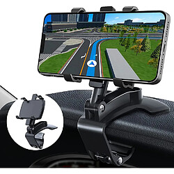 Support de voiture pour téléphone portable, support de voiture pour téléphone portable, support de téléphone portable de voiture réglable rotatif à 360 degrés pour smartphones de 3 à 7 pouces. 