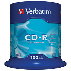 CD-R Verbatim 43411 52x 700 MB (100 Unités)