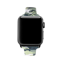 Wewoo Courroie d'impression en silicone pour Apple Watch séries 5 et 440 mm motif camouflage