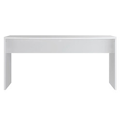 Avis Pegane Bureau en mélamine coloris blanc - Longueur 160 x profondeur 80 x Hauteur 75 cm