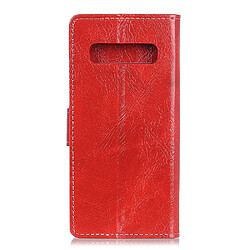 Etui en PU rouge pour Samsung Galaxy S10