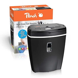 Peach PS500-50 - Destructeur coupe croiée avec chargeur automatique de documents