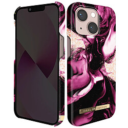 iDeal of Sweden Coque pour iPhone 13 Marbré Luxe Ultra fine Golden Ruby Marble Rose