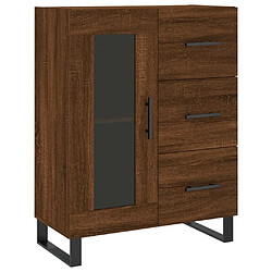 Maison Chic Buffet,Meuble de Rangement,commode pour salon,Cuisine chêne marron 69,5x34x90 cm bois d'ingénierie -MN82070