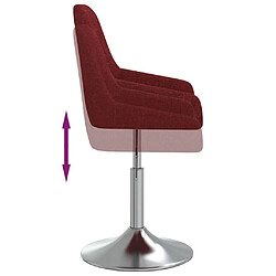 Acheter vidaXL Tabouret de bar Rouge bordeaux Tissu