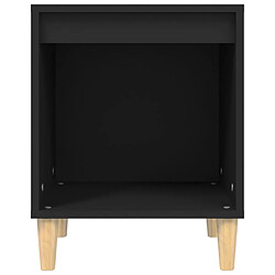 Maison Chic Table de chevet,Table de nuit,Table d'appoint pour salon Noir 40x35x50 cm Bois d’ingénierie -MN91511 pas cher