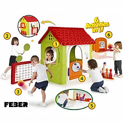 Maison pour enfant Multi-Activités 6 en 1 - plastique anti-UV - FEBER - multi-jeux