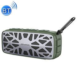 Wewoo Enceinte Bluetooth Haut-parleur portatif extérieur, prise en charge des cartes AUX / FM / TF / U, pour iPhone, Galaxy, Xiaomi, Huawei, HTC, Sony & autres smartphones Army Vert 