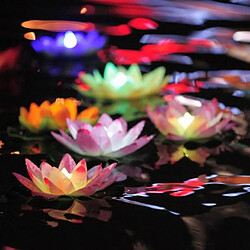 Avis Wewoo LED sous-marines 3 couleur Flood Artificielle Lotus Flottant Lampes De Forme Fleur Pour La Piscine Extérieure Souhaitant Fête (Rose)