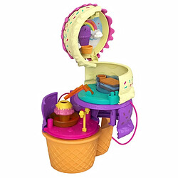 Polly Pocket - Coffret Multifacettes Glace, 3 niveaux et 25 accessoires surprise dont Polly et Lila - Mini-Poupée - Des 4 ans