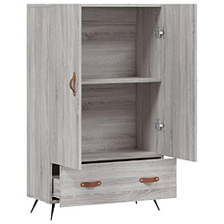 Maison Chic Buffet,Meuble de Rangement,commode pour salon,Cuisine sonoma gris 69,5x31x115 cm bois d'ingénierie -MN36069 pas cher