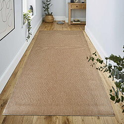 Thedecofactory JUTA FLAT RECNAT - Tapis de couloir effet jute naturel 80x150