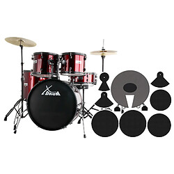 XDrum Rookie 22"" Batterie Standard Rouge Avec Set Sourdines