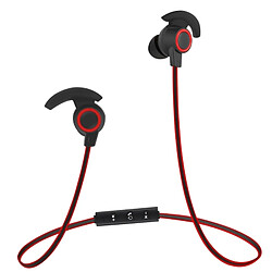 Wewoo Casque Bluetooth Sport rouge pour iPhone, Galaxy, Huawei, Xiaomi, LG, HTC et autres Smartphones, Distance Bluetooth: 10m Sans Fil In-Ear avec Micro, 