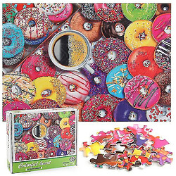 Universal Puzzle donut puzzle, casse-tête pédagogique de décompression, décoration murale 1000 pièces 