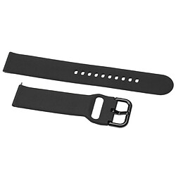 vhbw bracelet compatible avec Samsung Galaxy Watch Active, SM-R820, SM-R830 montre connectée - 13 + 8,8 cm silicone noir