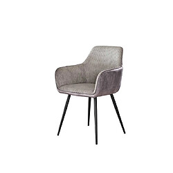 Acheter Lisa Design Lormi - lot de deux fauteuils - en velours côtelé et velours - gris