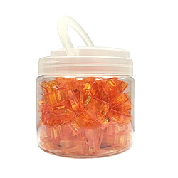 Wewoo Orange 100 PCS Anpwoo Amp01 RJ45 Connecteur Fiche Modulaire