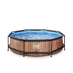 EXIT Piscine diametre 300x76cm (12v) Wood Marron