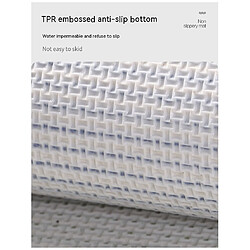 LUUCOZK Tapis de bain antidérapants absorbants à séchage rapide, tapis de décoration de salle de bain – Fond TPR 40 x 60 cm-Taille standard