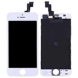 Wewoo Pour iPhone SE LCD + blanc Frame + Touch Pad Assemblage de numériseur pièce détachée 3 en 1