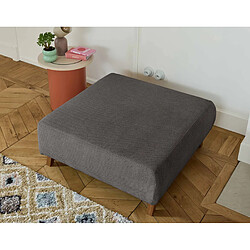 Acheter Bestmobilier Cristal - pouf modulable - 95 cm - en velours texturé