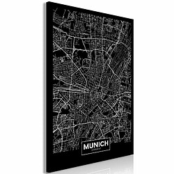 Paris Prix Tableau Imprimé Dark Map of Munich 40 x 60 cm