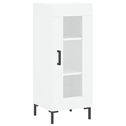 Maison Chic Buffet,Meuble de Rangement,commode pour salon,Cuisine blanc 34,5x34x90 cm bois d'ingénierie -MN12450