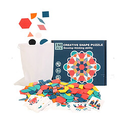 Universal Enfants 180 pièces puzzle créatif éducation préscolaire jouet cerveau concours jouet en bois forme puzzle père fils interaction | puzzle 