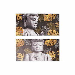 Cadre DKD Home Decor Buda Oriental (80 x 1,8 x 40 cm) (2 Unités) 