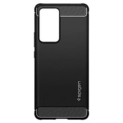 Spigen Sgp Coque Xiaomi 12 Pro Effet Carbone Coins Renforcés Spigen Rugged Armor Noir