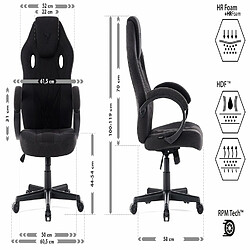 Sense7 SENSE 7 Prism | Siège Gamer Fabric Gaming Chair Noir pas cher