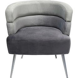 Karedesign Fauteuil Sandwich velours gris Kare Design