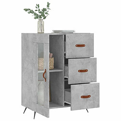 Acheter Maison Chic Buffet,Meuble de Rangement,commode pour salon,Cuisine gris béton 69,5x34x90 cm bois d'ingénierie -MN44510