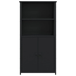 Acheter vidaXL Buffet haut noir 62x36x121,5 cm bois d'ingénierie