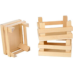 Legler Lot de 3 petites caisses en bois