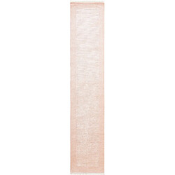 Vidal Tapis de couloir en laine 394x79 rose Darya