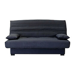 Banquette clic clac 3 places - Matelas 17 cm - Tissu gris anthracite - L199 x P96 x H103 cm - CHLoe