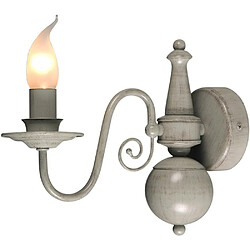 Lumière Bougie Applique Murale Gris 