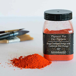 Avis Raphael Pigment pour création de peinture - pot 110 g - Rouge de Cadmium orange véritable