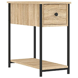 Maison Chic Lot de 2 Tables de chevet,Table de nuit,Table d'appoint pour salon chêne sonoma 30x60x60 cm bois ingénierie -MN25283 pas cher