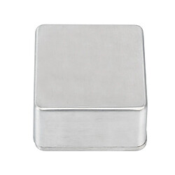 Le Boîtier En Aluminium De Pédale D'effets De Boîte D'effet De Pédale Partie L'argent 5x5x3cm Stomp Box Case Enclosure Guitar Effect Pedal