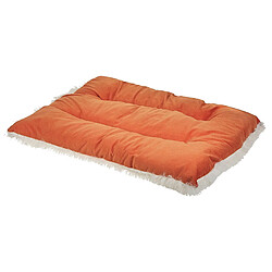 Beliani Lit pour chien en velours 70 x 55 cm orange ERGANI 