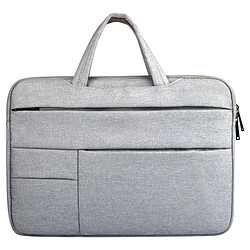 Wewoo Sacoche pour ordinateur portable gris 15,6 pouces et ci-dessous Macbook, Samsung, Lenovo, Sony, DELL Alienware, CHUWI, ASUS, HP tablette, Universel poches multiples Oxford chiffon doux poignée sac