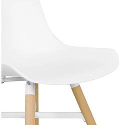 Acheter Alterego Chaise design 'GLADYS' blanche