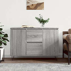 vidaXL Buffet sonoma gris 104x35x70 cm bois d'ingénierie