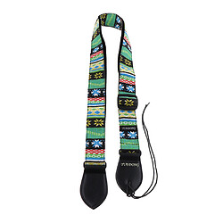 Ceinture en coton 1 pièce pour ukulélé Mini guitare rayure verte Sangle Ceinture Guitare