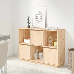 Maison Chic Buffet,Meuble de Rangement,commode pour salon,Cuisine 110,5x35x80 cm Bois massif de pin -MN14986