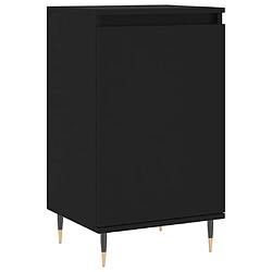 vidaXL Buffet noir 40x35x70 cm bois d’ingénierie